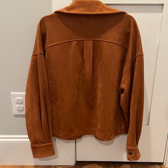 Bagatelle Women's Rust Suede Jacket - Picture 4 of 4
